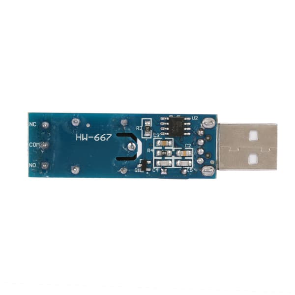 USB Relémodul MCU PC USB Smart Kontrollbryter Jog Selv Låsende