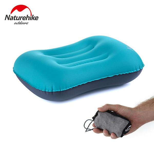 Naturehike Camping puhallettava tyyny ulkoilmamatkailu ilmatyyny kaula camping makuutyyny Nopeasti kannettava Tpu elastinen kangas Orange-UP