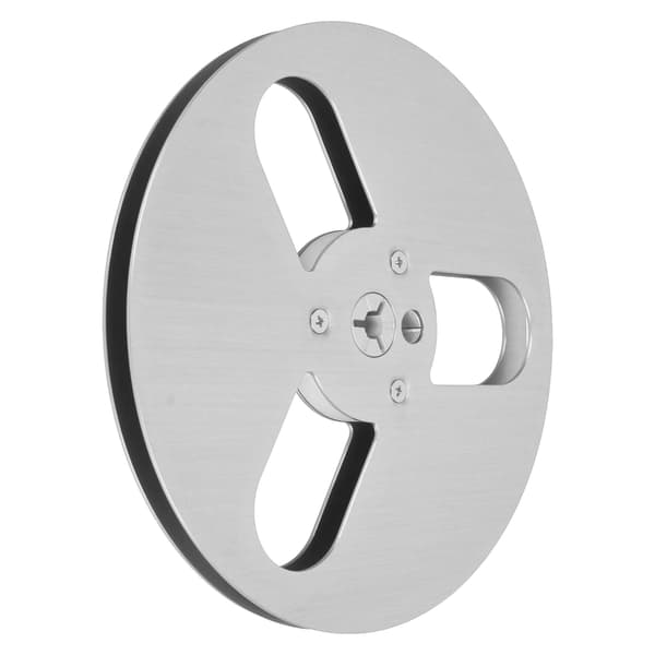 1/4 7 tommer tom båndspole aluminiumslegering vindmodstand 3 huller åben spole lydoptagelsesspole til optagelse til Nab sølv