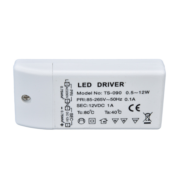 LED-drivare 12W 12V DC 1A Transformator Konstant Ström AC 85 265V