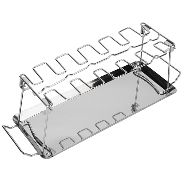 Kyllingvinge- og lårstativ med bakeutstyr, vertikal kyllinglårgrill for grilltilbehør