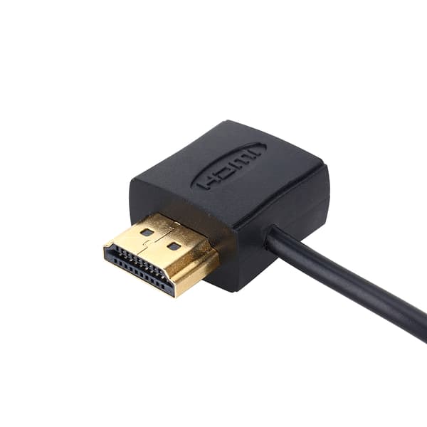 HDMI Han til Hun Adapter 50cm USB 2.0 Oplader Strømkabel