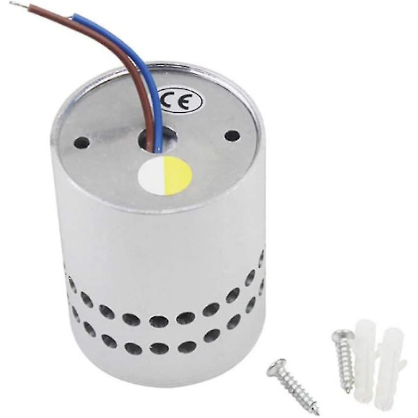 Led inomhus vägglampa Modern effekt 3w varm vit