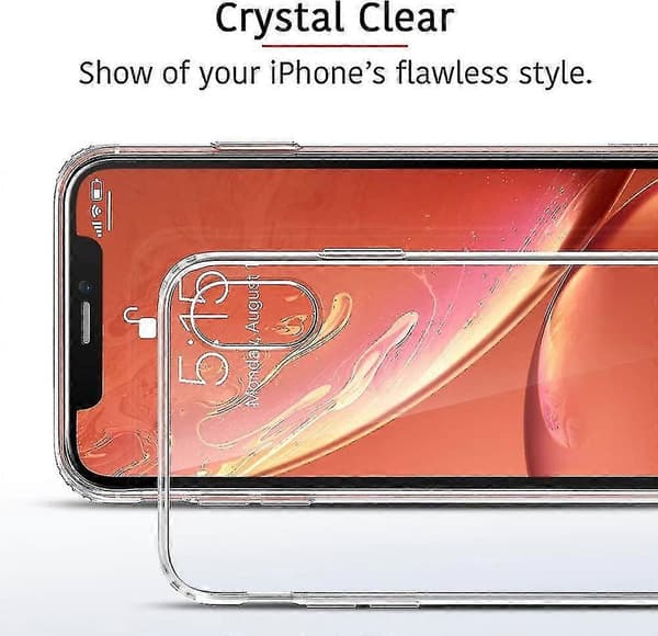 Genomskinligt silikonskal kompatibelt med iPhone 7, iPhone 7 Plus, iPhone X, iPhone Xr, iPhone 11/11 Pro, iPhone 11 Pro Max-skal for iPhone 7