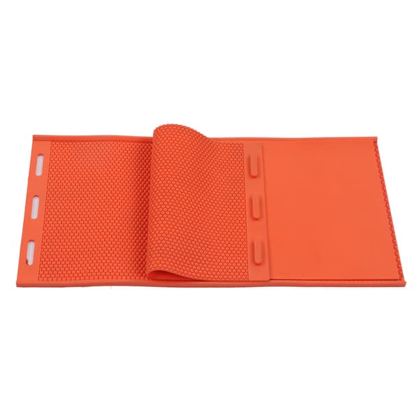 2 st 5,4 mm Vaxkaka Pressark Form Vikbar Silikonbas för Biodling Orange