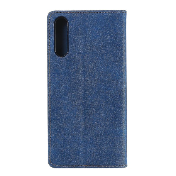 Samsung Galaxy A70 case Magneettisesti suljettava lompakkokirja-sininen