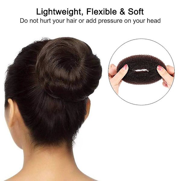17 kpl Donut Hair Bun Maker Set