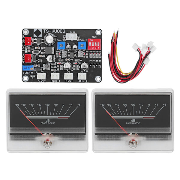 VU Meter Lyd Lydniveauindikator Forforstærker Forstærker Driver Board Kit