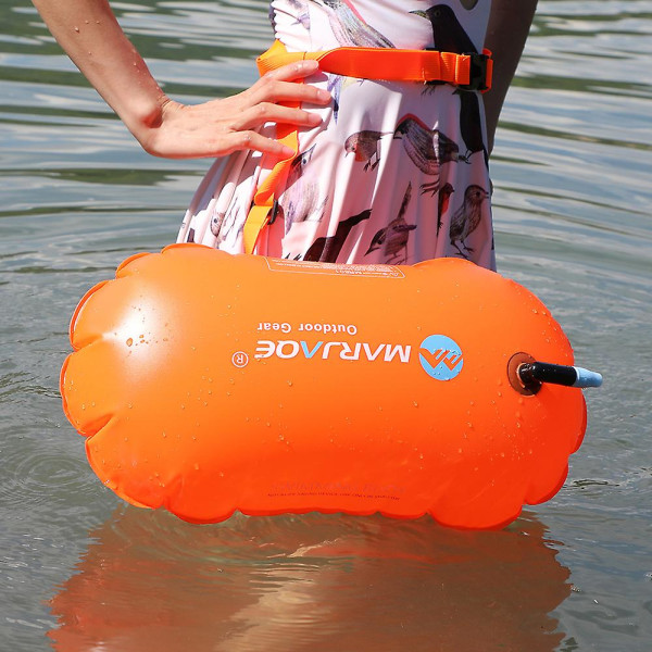 Simflot Single Airbag Återanvändbar Pvc Uppblåsbar Vattensäkerhet Simboj