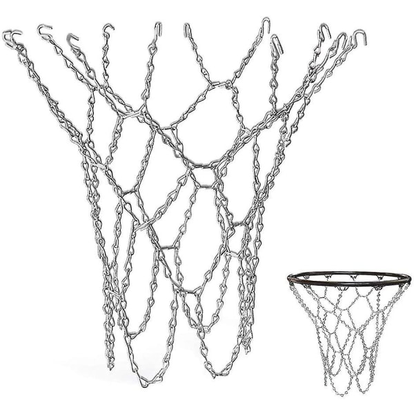 Udendørs Basketball Net, Erstatning Basketball Net, Udendørs Basketball Net, Metal Basketball Net, Standard Holdbar Galvaniseret Basketball Net Til Indoo