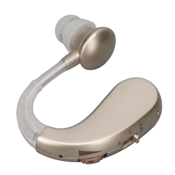 Ladattava ergonominen kuulolaite hopea