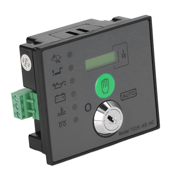 Genset Controller Auto Start Generator Kontrolmodul 8-35VDC LCD-skærm LED-indikator