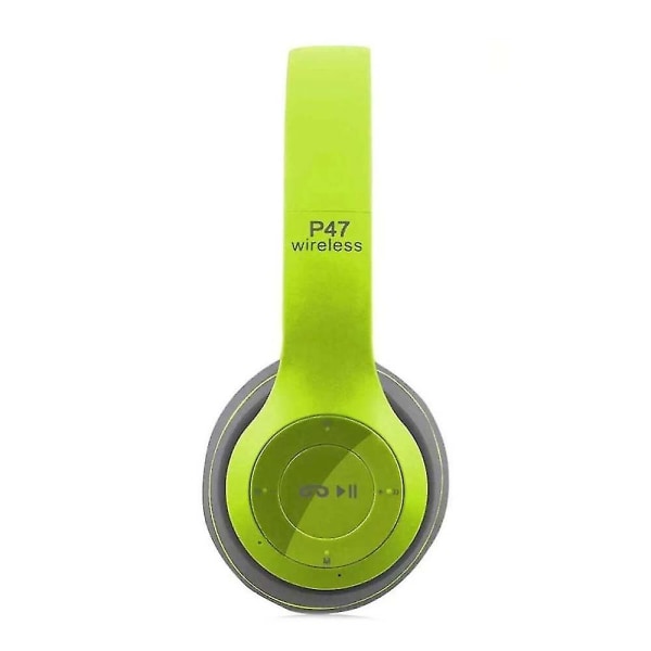 Taitettava langaton kuulokemikrofoni P47 Stereo Bluetooth 4.2 Chip Headphone Support Tf Card Green