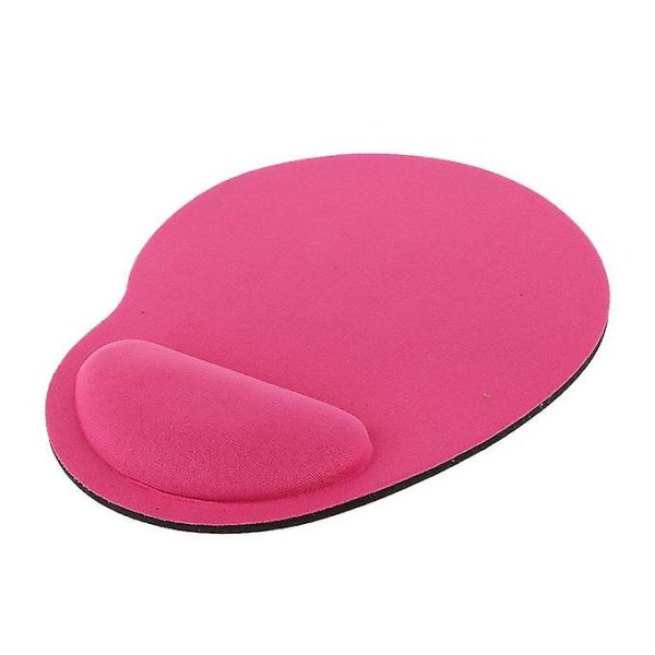 Memory Foam musmatta med handledsstöd, ergonomisk musmatta med rosa