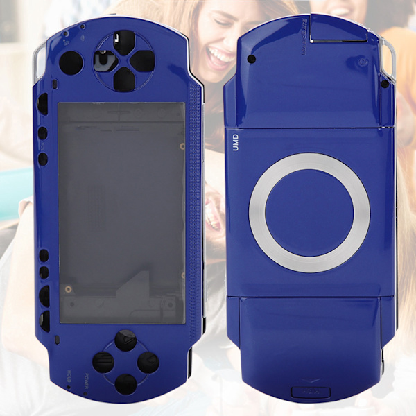 PSP 1000 Blå Full Shell Housing Set med knappsæt