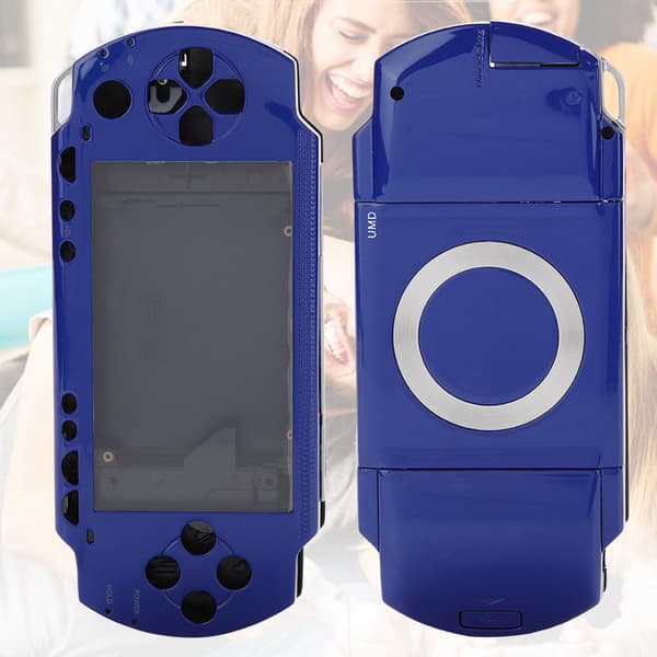 PSP 1000 Blue Full Shell Housing Set med knappsats