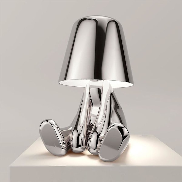 Italia Little Golden Man Pöytävalaisin Hartsi Led Night Light Coffee Bar lamput