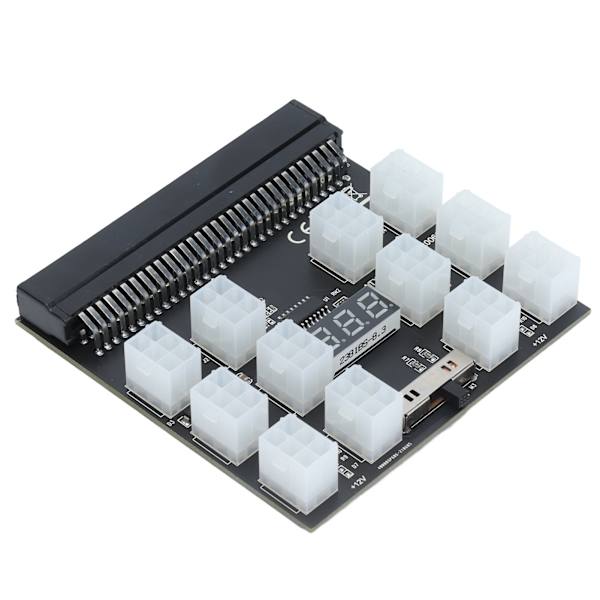 Breakout Board Strømforsyningsadaptermodul 12 Porte 6 Pin Digital Display til HP Server
