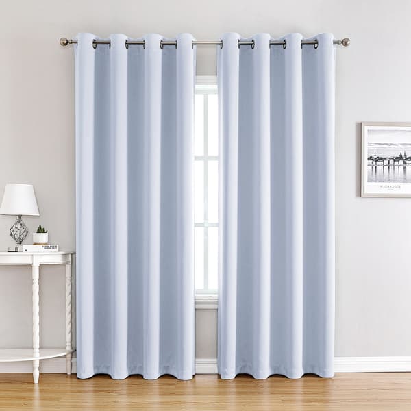 【BQ】Mørklægningsgardiner isolerende gardiner sort 140x175 cm moderne