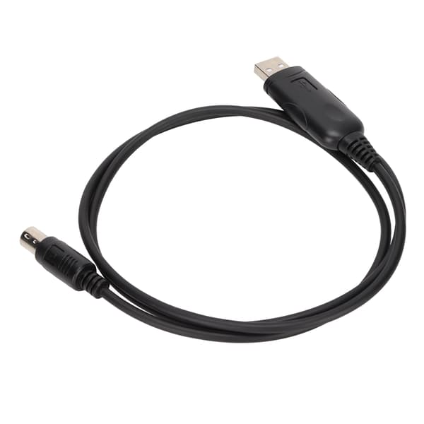 Skrivefrekvenskabel 8-pins Mini DIN-plugg Stabil USB-programmeringskabel for FT‑100D FT‑817 FT‑857 FT‑897 CT‑62