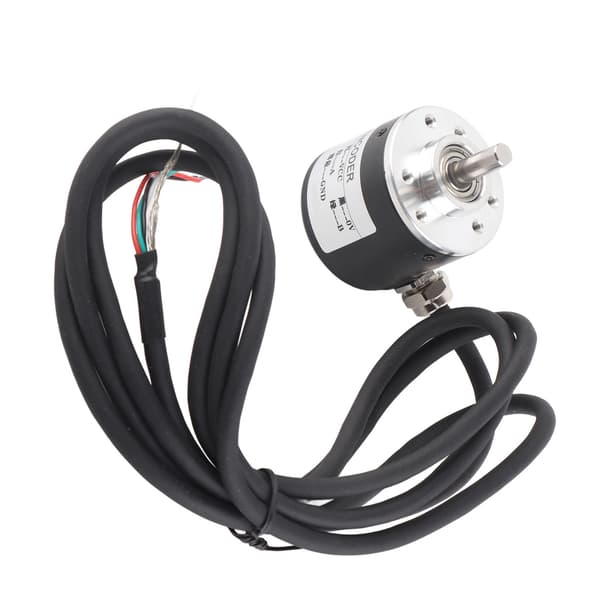 600P/R Magnetoelektrisk Inkremental Rotasjonsencoder 5V‑24V AB 2‑faser Aksel 6mm