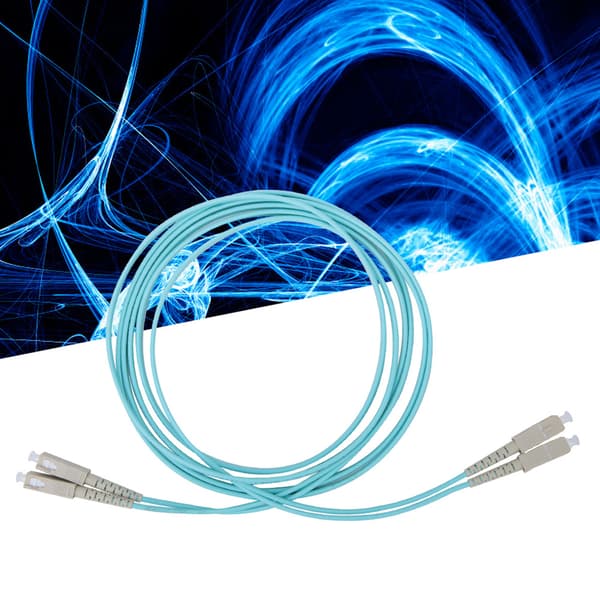 Multimode Duplex -valokuitukaapeli SC/UPC 50/125-MM-OM3 10 Gigabit 3 metriä