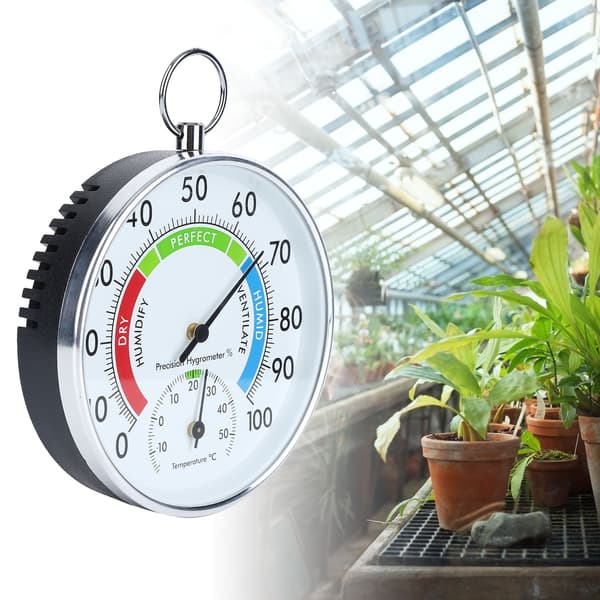 Väggmonterad inomhustermometer och hygrometer för hem, kontor och lager