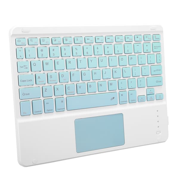 Trådløst tastatur med fjernkontroll, datatilbehør for Windows/ iOS / Android-system, smarttelefon, grønn