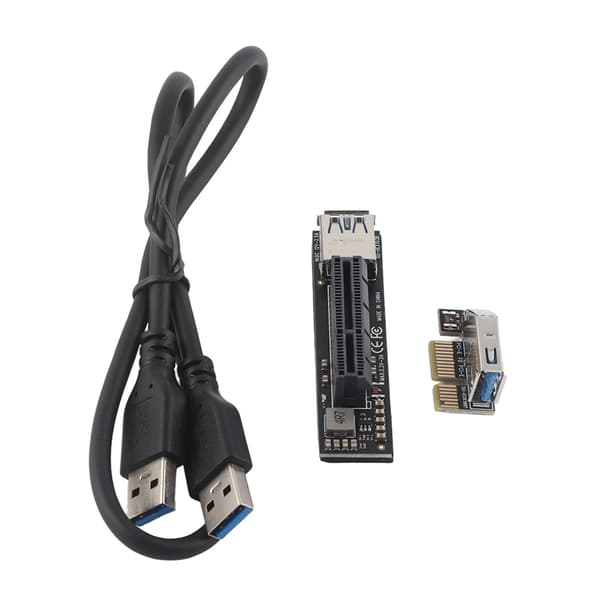 PCIe X1 til 4X Skjøteledning Hovedkort Datatilbehør