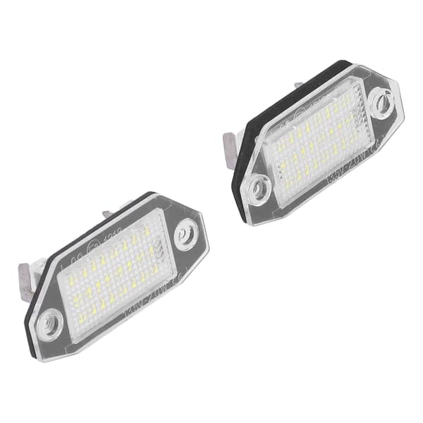 Bilskiltlys Hvit LED 12‑24V Plast Plug and Play Passer for Ford Focus C‑MAX 2003‑2018