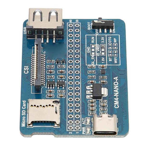Mini Base Board til RPi CM4 B til B Connector Quad Core CM4 Ultra Mini Udvidelseskort til Webapplikationsudvikling