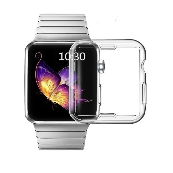Transparent case för Apple Watch 42mm, skärmskydd