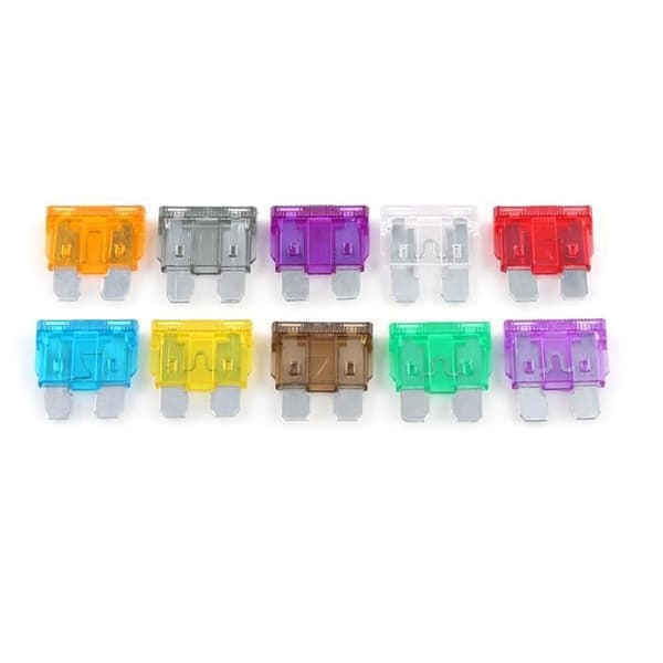 100-pack/ask Standardsäkring 2A-35A Bladsäkringssats för bil motorcykel M FR