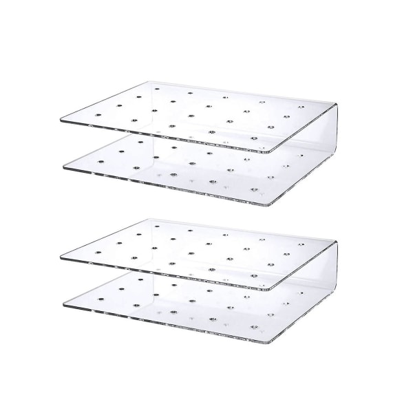2kpl/ set Pop Teline Luova Kestävä Kaksikerroksinen Design Akryyli 20 Reikäinen Cake Pop Teline Juhliin