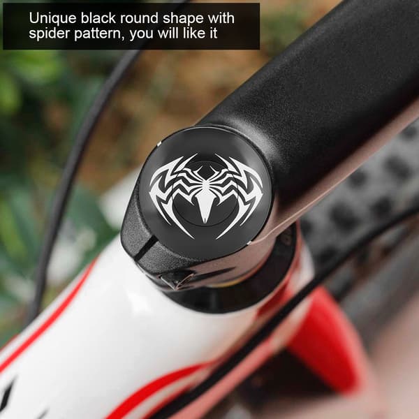 Sort Spindelmønster Mountainbike Topdæksel Cykelheadset