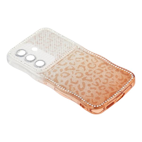 Mobilskal för Samsung Galaxy S26 TPU med strass – Gradient Brun