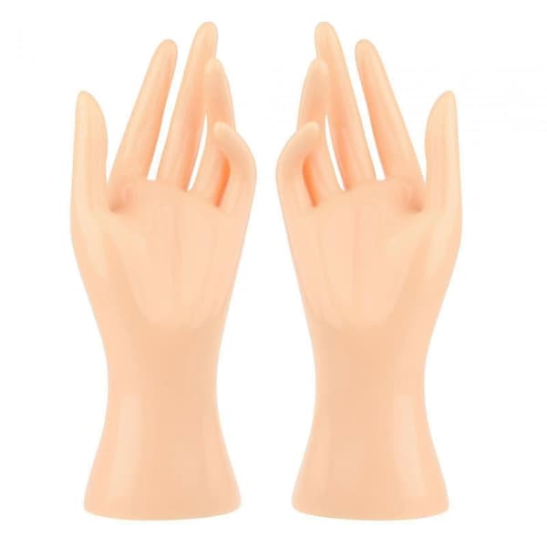 【BQ】Kvindelig displayhånd til ringfotografering - 1 par Beige