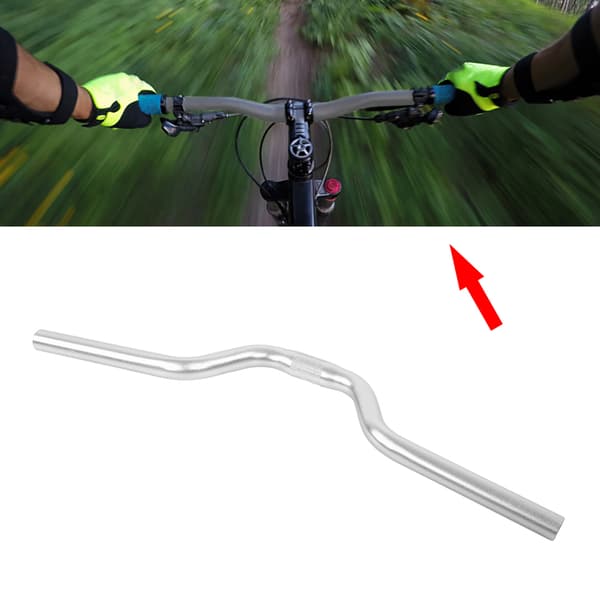 Aluminium Fixed Gear Riser Styre 25.4mm 520mm Silver