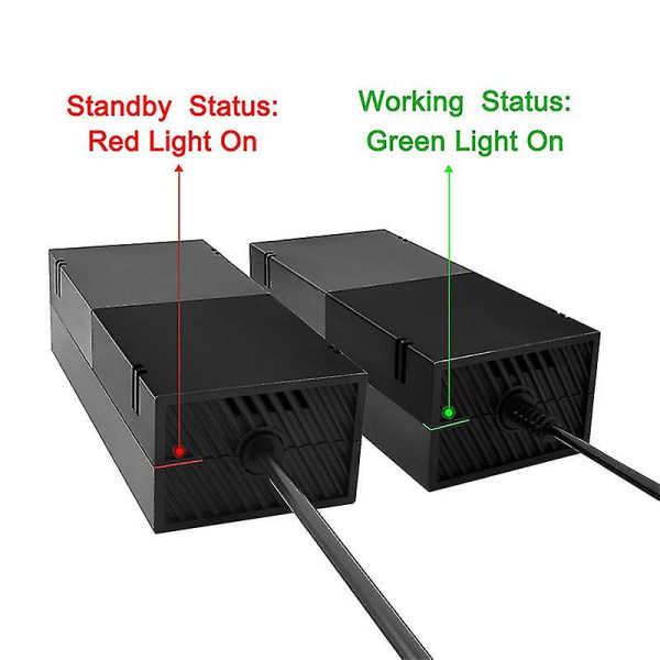 Strømforsyning for Xbox One erstatningsstrømklossadapter 100-240v spenningsledning