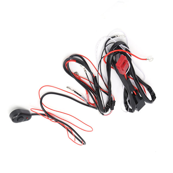 12V LED Spotlysforbindelseskabel 1-til-2 40A Relæ Inline Blade Sikring Universal til Bil ATV UTV