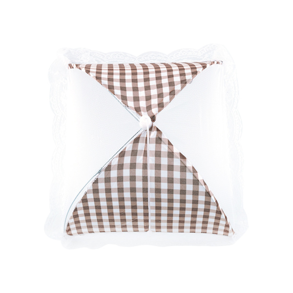 Hopfällbart Mattskydd Pop Up Dome Mesh Insektsnät BBQ Paraply Beige