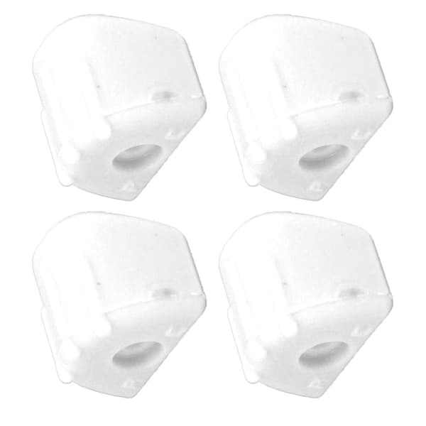 4-pack RC Stötdämpande Dämpningsskydd Hållbart för 1/8 Fjärrkontrollbil Vit