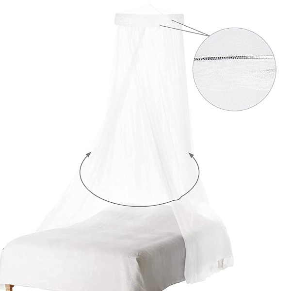 Piger Seng Canopy Myggenet White Dome Mesh Canopy Myggenet
