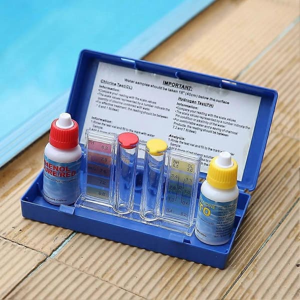 【BQ】PH Klor Vand Test Kit Tester Hydrotool Test Kit Swimmingpool Vand Alkalinitet Test Hydroponics