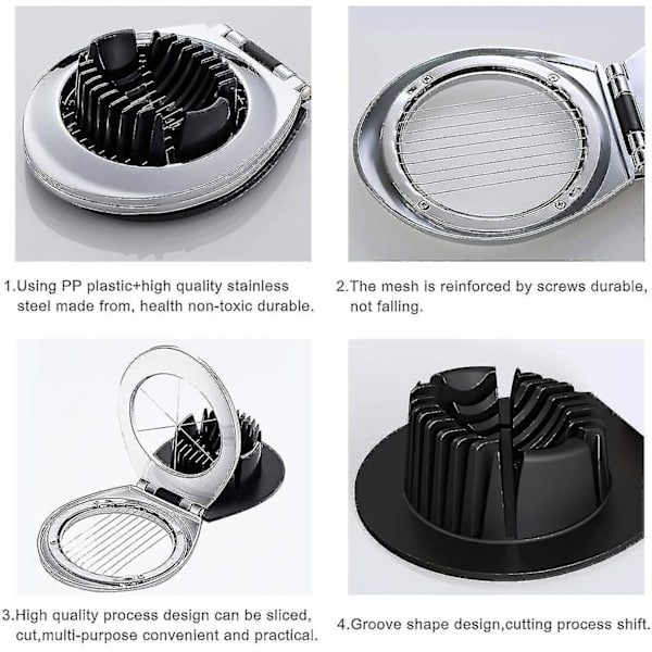 Egg Slicer, Egg Cutter Heavy Duty Slicer For Fruit Slicer