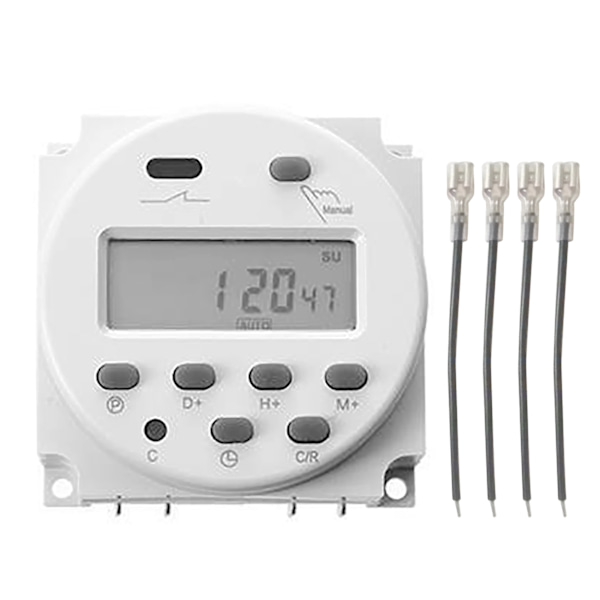 Digital Timer Microcomputer Tidsstyringskontakt med LCD-display CN101A DC12V 4 kabler