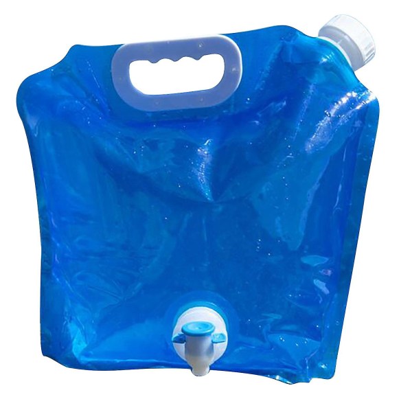 5l vesipussi Auton vesisäilytyspussi ämpäri hätätaitettava vesi Blue