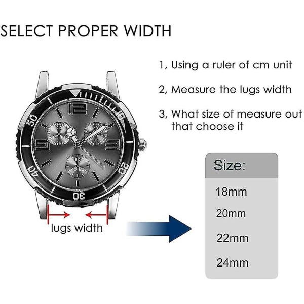 Drivna Silikon Watch 18mm 20mm 22mm 24mm. Quick Release Watch Replacemen