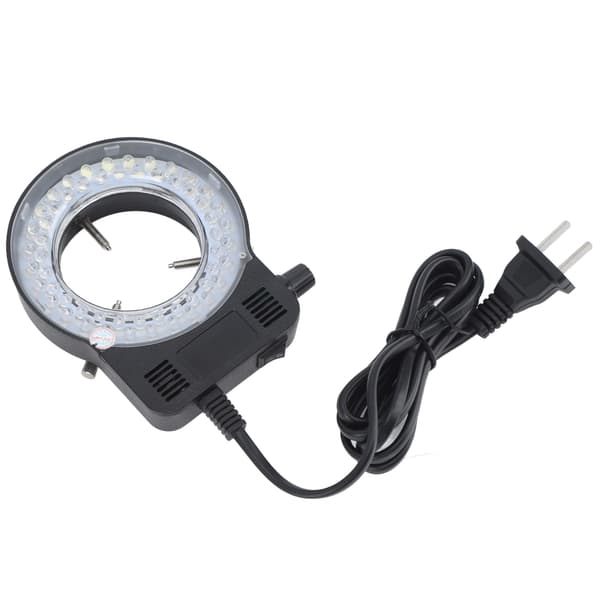 Justerbart LED-ringlys for mikroskoper, amerikansk plugg 100-240V