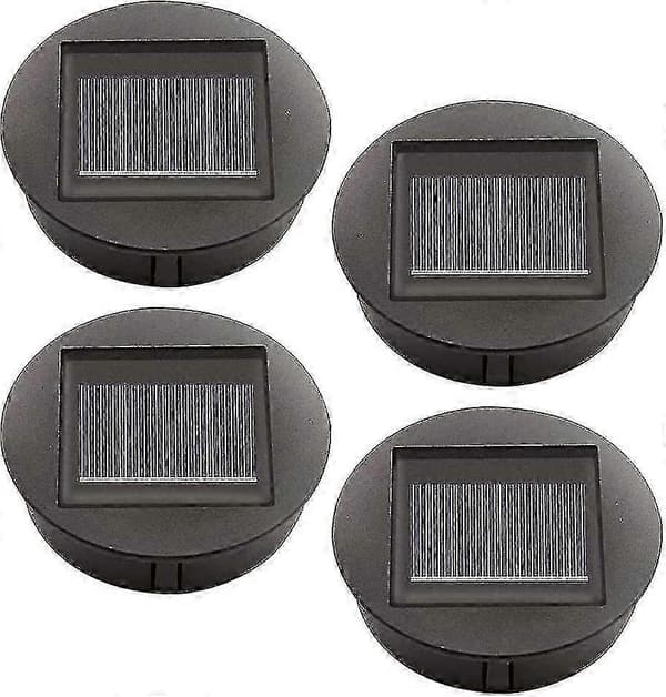 4 dele solcellelamper med LED-pærer, erstatning for solcellelamper, beskyttelse til LED-solpaneler - JA